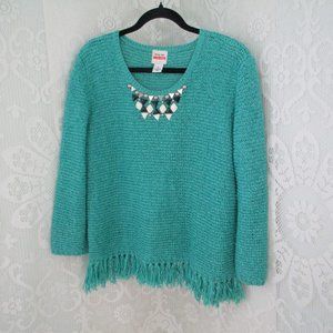 Ruby Rd Favorites Fringe edge Pullover Sweater